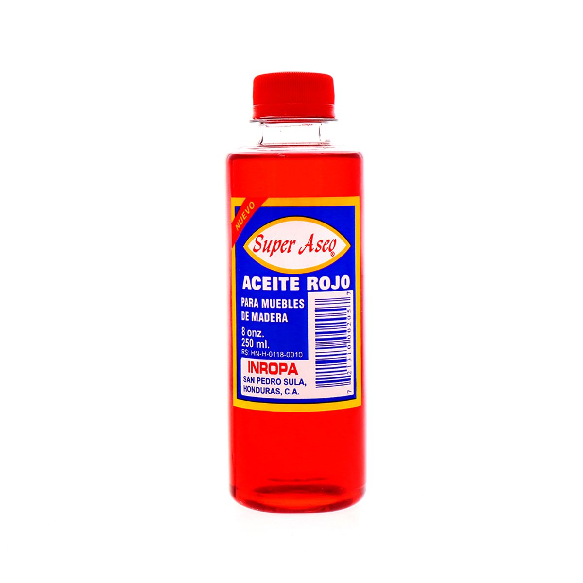Aceite Rojo Super Aseo Muebles De Madera 250 ML