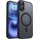 Funda translúcida mate para Magsafe para iPhone 17, 16, 15 Pro, 14, 13, 12 Pro Max, cubierta de carga inalámbrica magnética, protección de película de lente